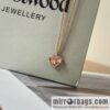 New ☑️ Vivienne Westwood Queen Mother love peach heart necklace