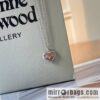 New ☑️ Vivienne Westwood Queen Mother love peach heart necklace
