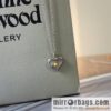New ☑️ Vivienne Westwood Queen Mother love peach heart necklace