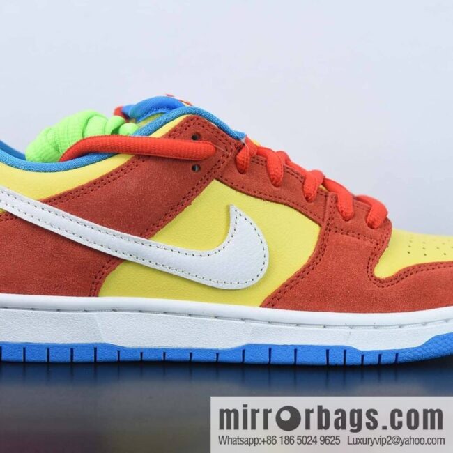 Nike SB Dunk Low \"Bart Simpson\" Slam Dunk Series Low Top Casual Sports Skateboard Shoes \"Simpson Yellow Orange Blue\" Item Number: BQ6817-602