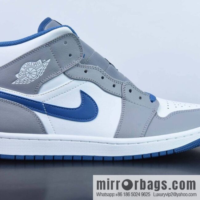 Air Jordan 1 Mid \"True Blue\" AJ1 Joe 1 True Blue, medium top basketball shoes, item number: DQ8426-014