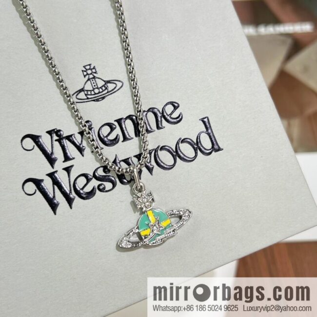 New ☑️ Vivienne Westwood Queen Mother Saturn necklace