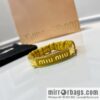 MIU MIU Miu Miu metal letter sheepskin bracelet bracelet