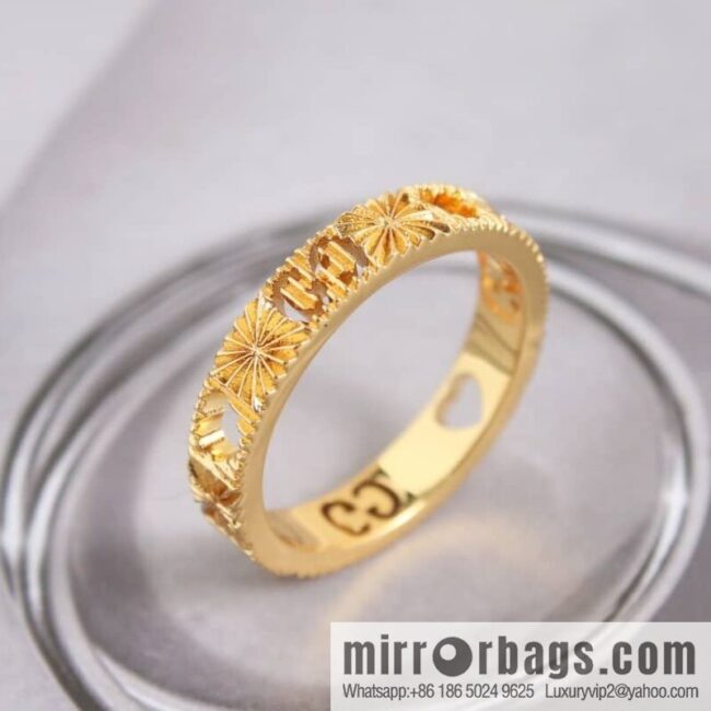 New gucci Gucci lcon series double G ring