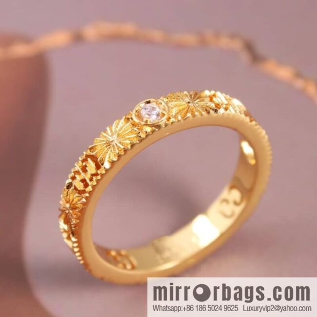 New gucci Gucci lcon series double G ring