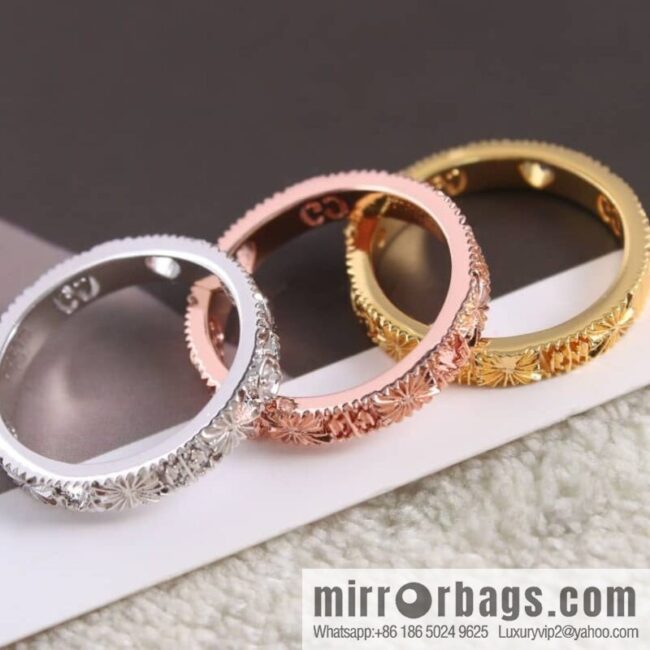 New gucci Gucci lcon series double G ring