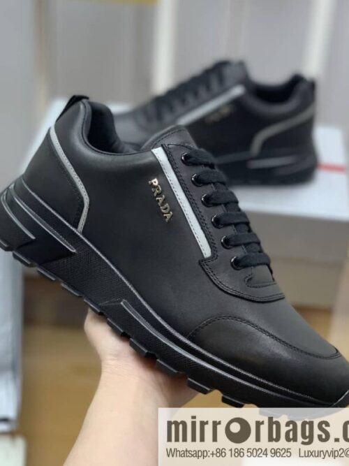 wsxc1678969074492_4-800x8002ei4q4oatjo30706_20250716032834.jpg PRADA Prada uses soft leather (fabric), tongue embossed logo letters men\'s sneakers