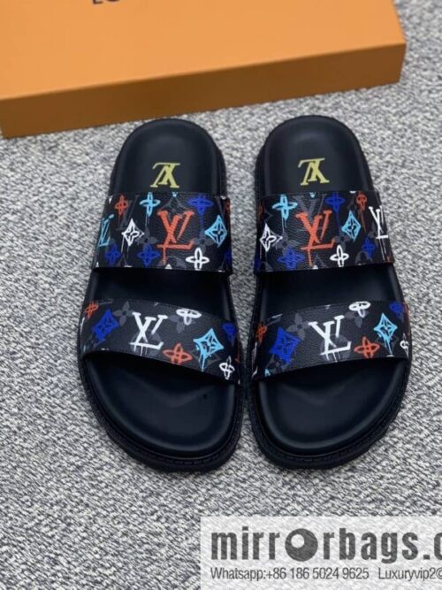 wsxc1678969112709_0-800x800uu3ja4n1l2x30536_20250716032642.jpg LV/Louis Vuitton features classic PVC men\'s sandals with black outsoles