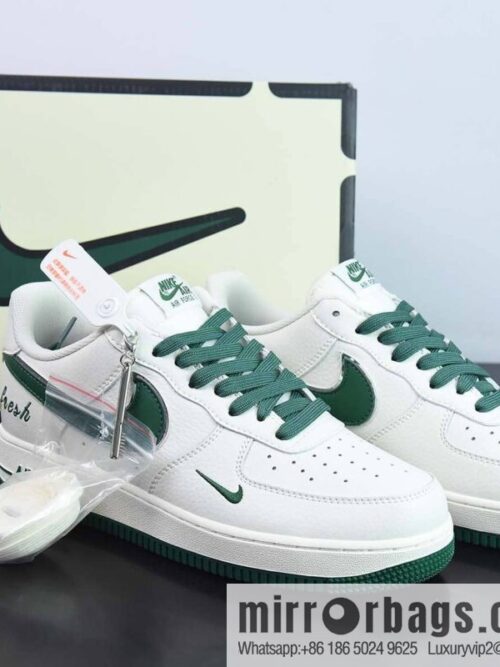 wsxc1678969129037_4-800x800jrrdpwn2dmh30477_20250716032605.jpg Nike Air Force 1 \'07 Low \"White/Green/Silver\" Air Force One 40th Anniversary Joint Commemorative Dark Green Silver Hook \"Item Number: BM1996-066