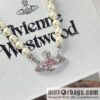 New ☑️ Vivienne Westwood Queen Mother Full Diamond Saturn Pearl Necklace