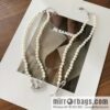 New ☑️ Vivienne Westwood Queen Mother Full Diamond Saturn Pearl Necklace