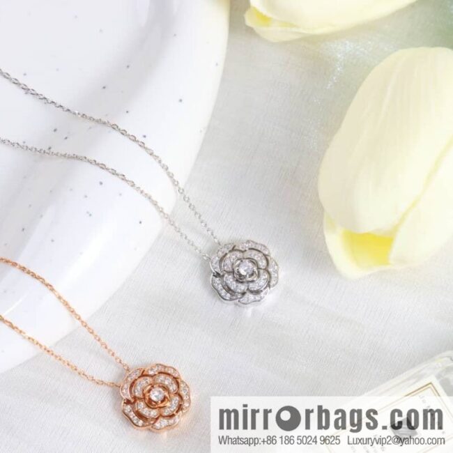 Chanel double c camellia necklace
