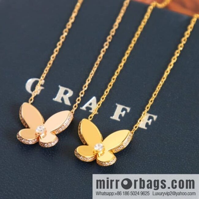 GRAFF butterfly necklace with diamonds