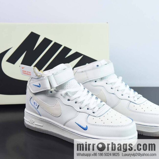 Nk Air Force 1 \'07 MI\'d \"Pearl white\" \"Pearl white\" Air Force One mid-top casual shoes, item number: FB1869-055