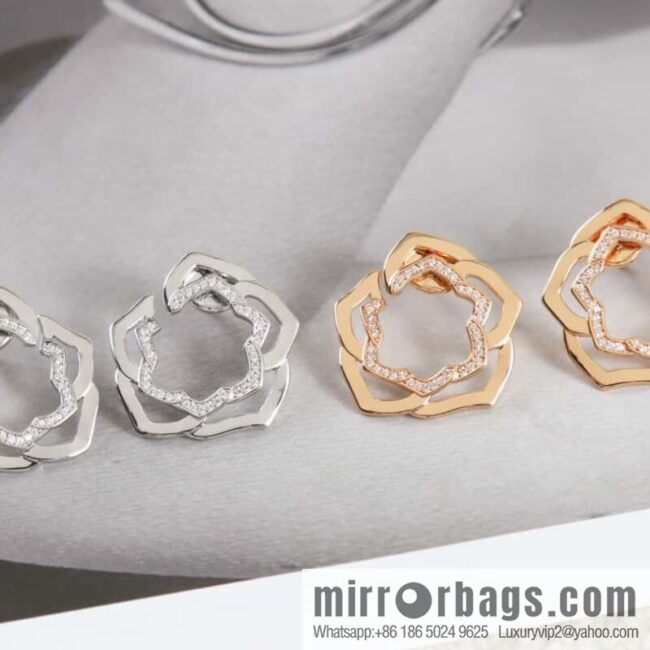 Piaget rose stud earrings