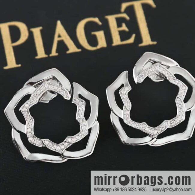Piaget rose stud earrings