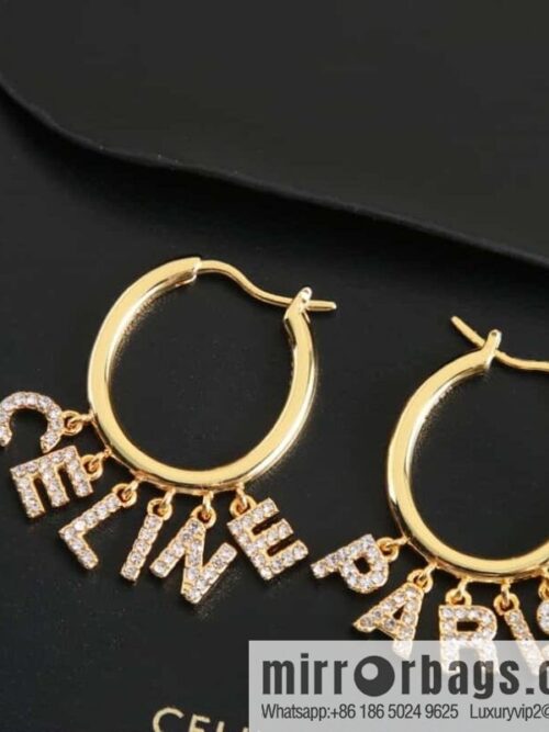 wsxc1679399533104_0-800x800ioh44ldnlpm183502_20250708202003.jpg New Celine tassel full diamond letter stud earrings