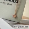 New ☑️ Vivienne Westwood Queen Mother love peach heart necklace