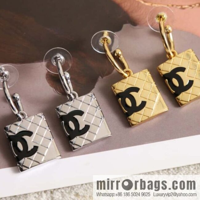 New ☑️ Chanel medieval series c2 diamond double c stud earrings