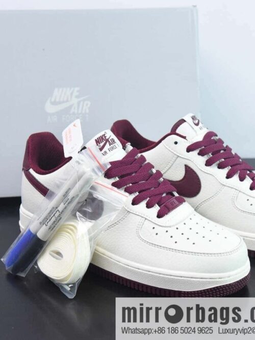 wsxc1679834823221_4-800x800kzidbvml5u126759_20250716025416.jpg Nk Air Force 1 \'07 Low burgundy white color scheme