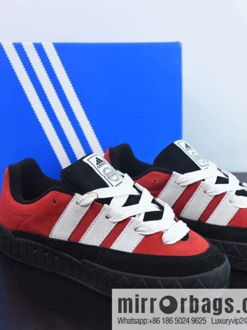 wsxc1679834823884_4-800x800im155rgv2mf26748_20250716025410.jpg AD Adimatic Low Matic series low-top, black and red Vintage shark bread shoes sports and leisure skateboard shoes, item number: GY2903