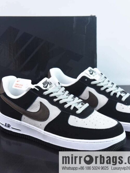 wsxc1679834831334_4-800x800y5jhgm2uche26682_20250716025336.jpg Nk Air Force 1 \'07 Low Gray Black Brown Suede, Air Force One Low Top Sports and Leisure Board Shoes, Item Number: HH3612-633