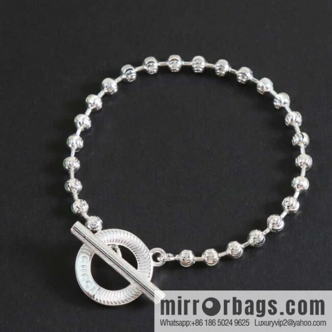 wsxc1679918357162_4-800x800lwqwaejnixg183027_20250708200627.jpg New Gucci gucci silver bead chain necklace bracelet