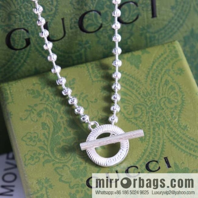 wsxc1679918357162_5-800x8001qsdg3z3mof183028_20250708200629.jpg New Gucci gucci silver bead chain necklace bracelet