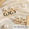 New ☑️ Dior size pearl CD stud earrings