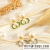 New ☑️ Dior size pearl CD stud earrings