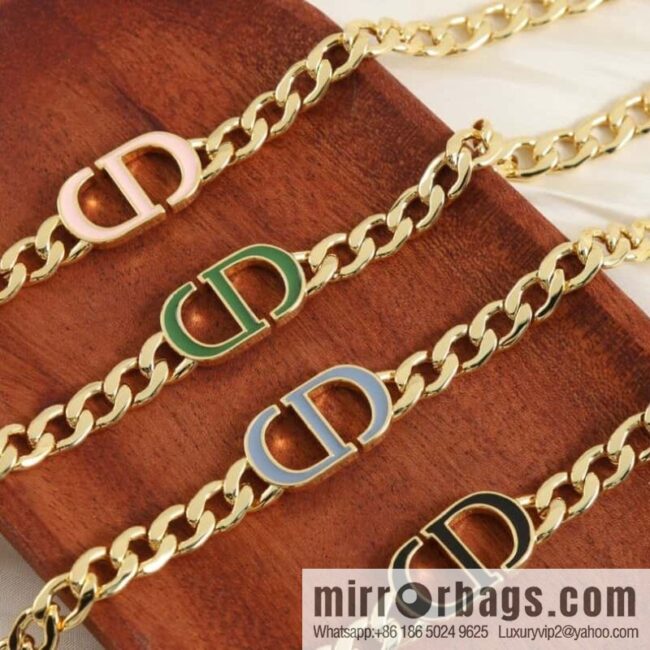 New ☑️ Dior enamel CD necklace