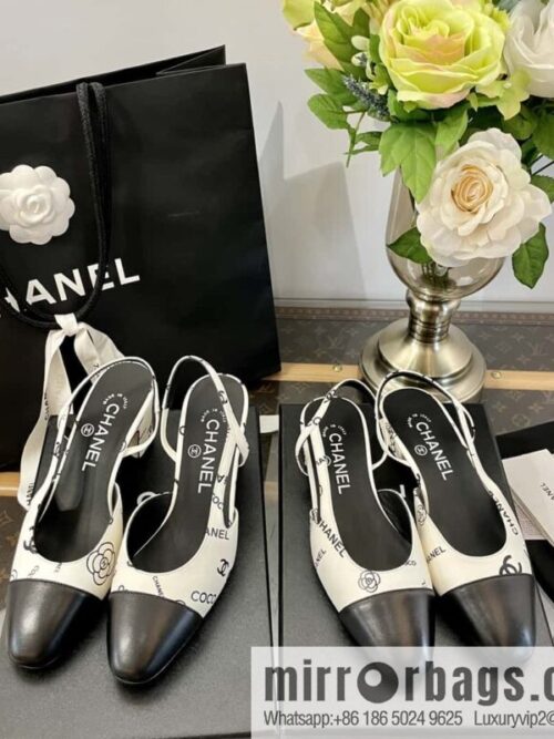 wsxc1680092359079_0-800x800ljx3jmba1no26307_20250716024952.jpg Chanel Chanel Xiaoxiang black and white color matching full logo thick heel sandals