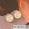 New ☑️ Chanel c1 double c round stud earrings