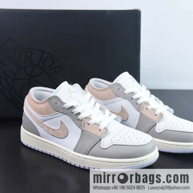 NK Air Jordan 1 Low OG EX Deconstruction White Grey Yellow Low Top Sneakers Part Number: DN1635-002