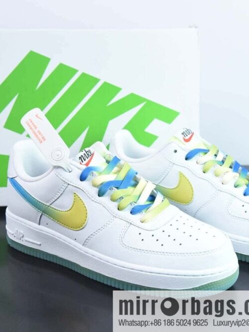 wsxc1680525869115_4-800x800xtk1xvylgra22238_20250716021455.jpg Nike Air Force 1 Low \'07 White Blue Yellow Gradually change Ice Lemon color scheme Low Help Air Force One, item number: TO1232-111