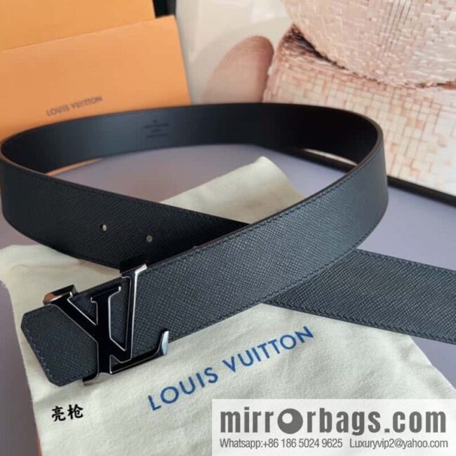 LV/Louis Vuitton Select Italy imported high-quality leather hardware waist belt 4.0cm