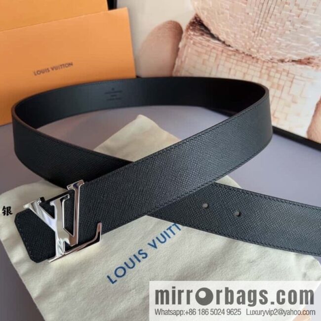 LV/Louis Vuitton Select Italy imported high-quality leather hardware waist belt 4.0cm