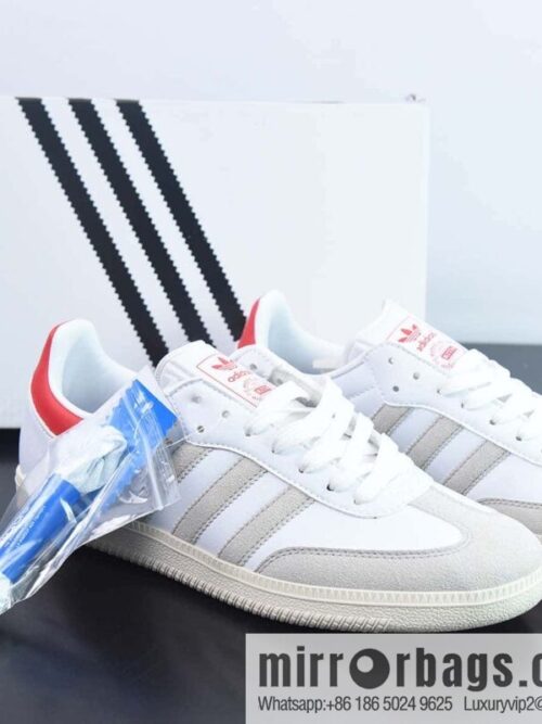 wsxc1680870627562_4-800x800sfry1urvzp019342_20250716014858.jpg KITH x Adidas Originals Samba OG \"Classics Program\" Samba Series Gentlemen\'s German Training Football Versatile leather (fabric) board shoes \"Joint white light gray red tail bronzing\" Item number: GY2544