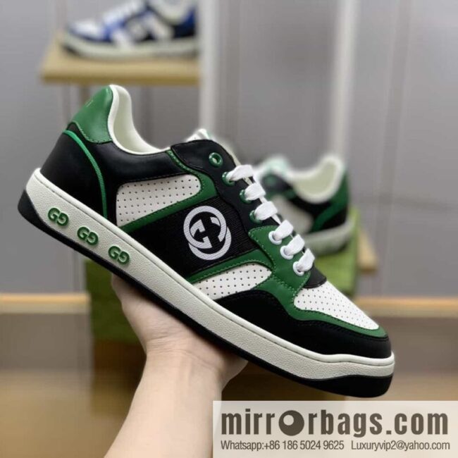 Gucci Gucci uses color matching leather and integrates iconic elements into men\'s casual shoes