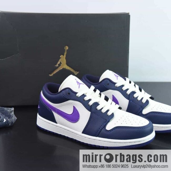 Air Jordan AJ1 Low Top, Sail White Purple, Item Number: DC0774-502
