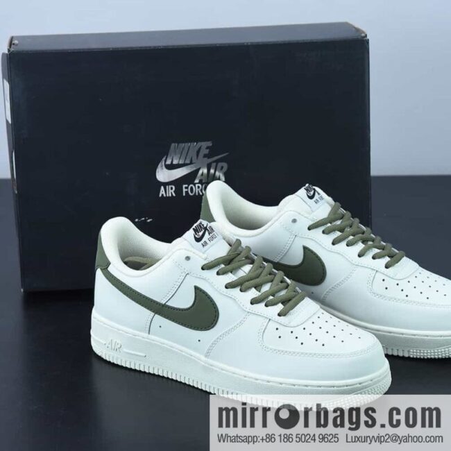 Nk AF 1 Low \'07 \"beige green\" color scheme low-top Air Force No. 1 casual board shoes, item number: CQ5059-110