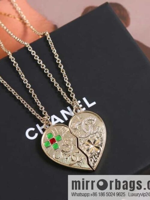 wsxc1681302135587_0-800x800sa1fototn44179263_20250708181324.jpg New ☑️ Chanel double c love peach heart diamond necklace
