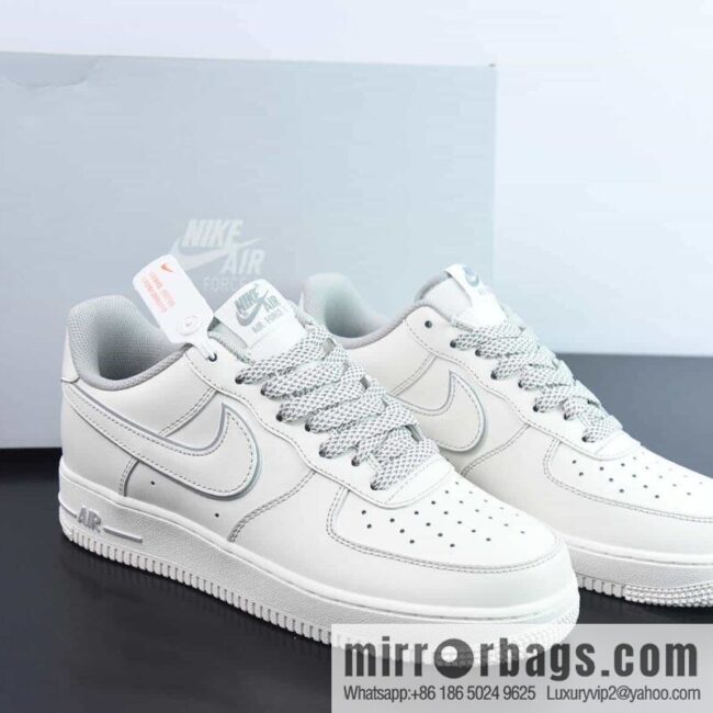 Nk Air Force 1 \'07 Low stitching gypsy, beige, Air Force One low-top casual board shoes TB5636-123