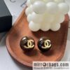 New ☑️ Chanel c1 round double c stud earrings