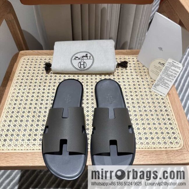wsxc1681388408473_0-800x800qzvrfk14b0y18507_20250716014102.jpg Hermes Hermès Italian imported leather classic men\'s slippers