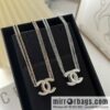 New ☑️ Chanel double layer double c cut-out letter necklace