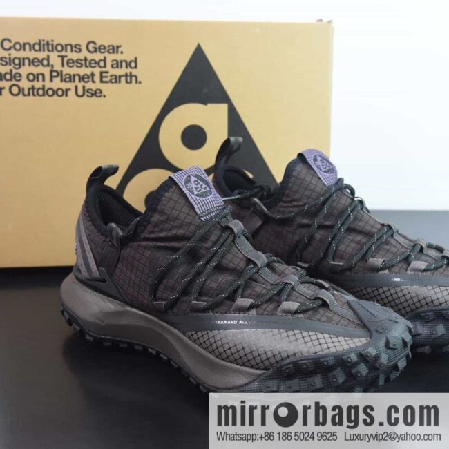 Nike ACG Mountain Flying Low GORE-TEX Outdoor Mountaineering sneakers/black purple, item number: DC660 001