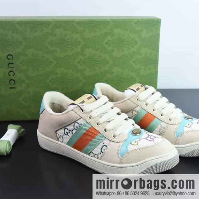 Gucci Gucci Screener GG Enamel Vintage Old Daddy Board Shoes