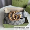 Gucci Gucci GG Supreme double G buckle waist belt