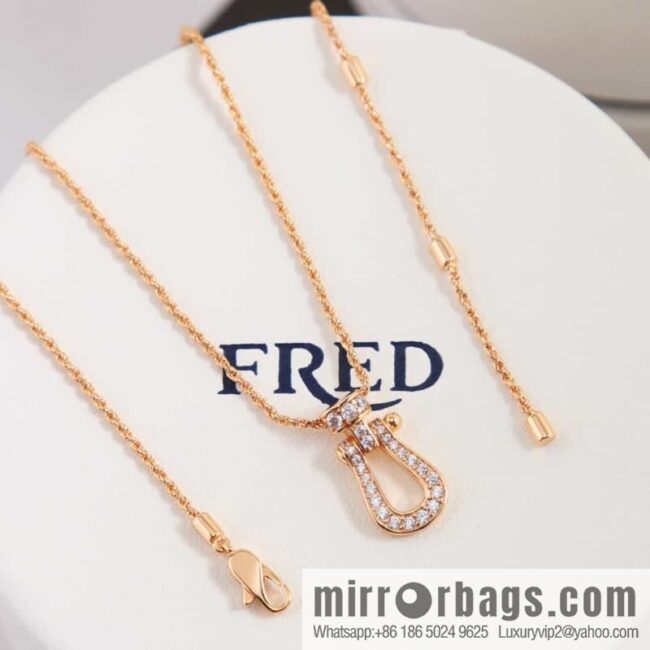 Fred\'s diamond horseshoe necklace